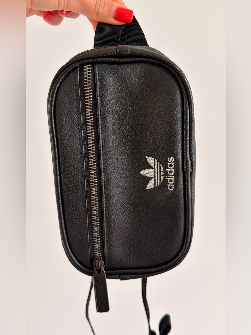 adidas Black Belt Bag with Silver Logo